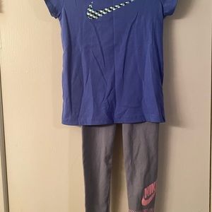 Nike Shirt Sizes 6 & Nike legging Sizes 4